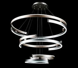 Люстра стельова LED Splendid Ray L8503/800+600+400/3, 6 ламп, 50-150 см, діаметр 80 см, сучасний стиль для дому - мініатюра 2