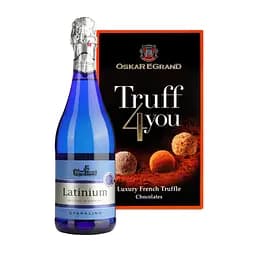 Набор: Алкогольный напиток Latinium Sparkling 8.5% 0.75 л + Конфеты Oskar Le Grand Truff 4You 100 г