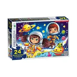 Детская игра-пазл "Космические путешественники" Энергия Плюс 188410, 24 элемента
