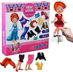 Набор магнитов Magdum "Кукла с одеждой New look" ML4031-14 EN
