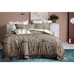 Комплект постельного белья Soho Lounge Leaves Bronze Евро 200x230 см (A130174)