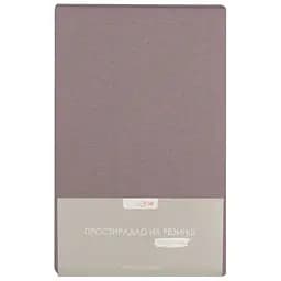 Простыня на резинке Home Line, трикотаж, 200х200 см, мокко (162592)