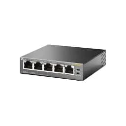Комутатор TP-LINK TL-SF1005P, 5x10/100Mb/s, 4xPoE 56W, пластиковий корпус, некерований - мініатюра 4