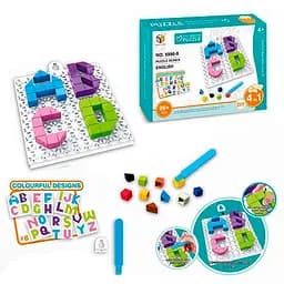 Мозаика 5990-8 буквы (англ), поле11-12 см, 98 дет, в коробке, 20-14,5-4 см (6903188594016)