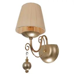 Бра Brille BKL-718W/1 E14 FGD+CN настінне накладне класичне з абажуром