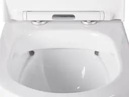 Унітаз підвісний Idevit Alfa IdeRimless з кришкою Soft Close SETK3104-2616-001-1-6000, Білий - мініатюра 4