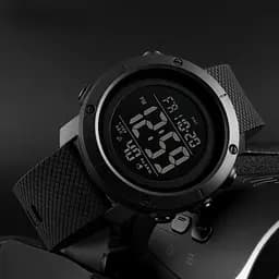 Наручний годинник чоловічий 1426BKBK All Black Skmei acs0030748 - мініатюра 2