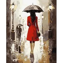 Картина за номерами Ideyka Дощовитий день 40x50 см (KHO8402)