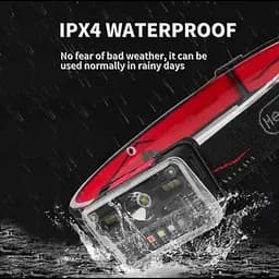 Ліхтар налобний акумуляторний M-006 XPG+8SMD+4SMD із сенсорним керуванням червоний синій зелений білий ультрафіолет - мініатюра 4