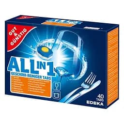 Таблетки для посудомоечной машины Gut&Gunstig Edeka Power Aktiv, 40 шт.