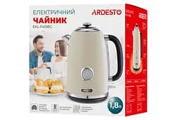Електрочайник Ardesto Vintage Dream Strix метал 1.8 л бежевий глянцевий (EKL-F410BG) - мініатюра 9