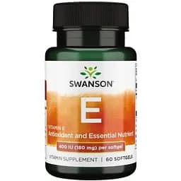 Харчова добавка Swanson Вітамін Е 400 МО 60 капсул
