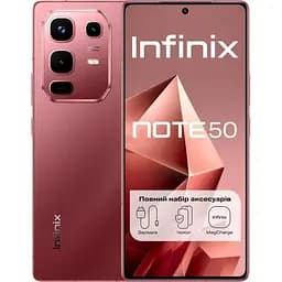 Смартфон Infinix Note 50 (X6858) 8/256GB Burgundy Red (UA UCRF) NFC