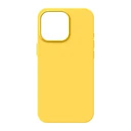 Силиконовый чехол для Apple iPhone 15 Pro, ICON2 Case, желтый, противоударный, панель, защита всего корпуса, матовая поверхность Soft Touch, выступает над дисплеем, совместим с защитными стеклами и пленками, с микрофиброй, ArmorStandart (ARM76997)