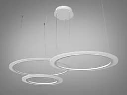 Підвісна LED-люстра на тросах з пультом 115 Вт Diasha 6639/800+600+400WH - мініатюра 2
