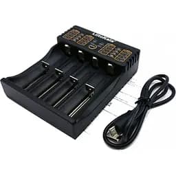 Зарядний пристрій для акумуляторів Liitokala 4 Slots, LCD дисплей, Li-ion/Ni-MH/Ni-Cd/AA/ААA/AAAA/С (lii-402)