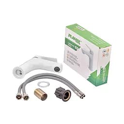 Змішувач для умивальника Plamix Lucas-001 SET white з підведенням PM0706 Білий - мініатюра 5