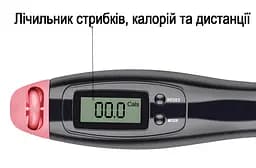 Швидкісна скакалка з лічильником EasyFit чорний-рожевий - мініатюра 2
