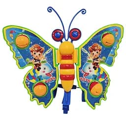Дитяча каталка на паличці "Метелик" Bambi 305 брязкальце, махає крилами блакитний