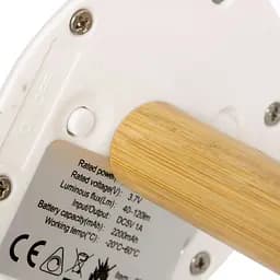 Ліхтар кемпінговий Bo-Camp Cambridge Rechargeable 200 Lumen Bamboo/White (5818792) - мініатюра 5