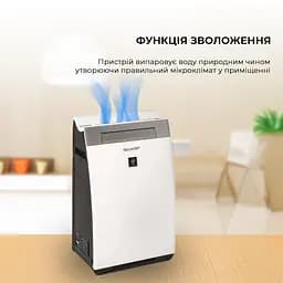 Очищувач повітря з функцією зволоження Sharp KI-G75EUW - мініатюра 14