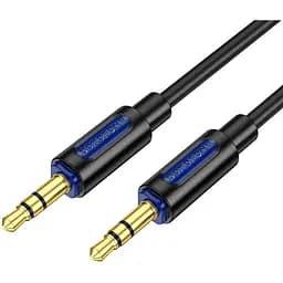 Аудиокабель Borofone BL20 True sound silicone audio cable AUX черный