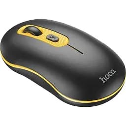 Бездротова миша Hoco GM21 Platinum 2.4G Business Wireless Mouse Black Yellow - мініатюра 2