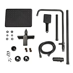 Душова система телескопічна Haiba Alex 003-J graphite HB3996, Графіт - мініатюра 5
