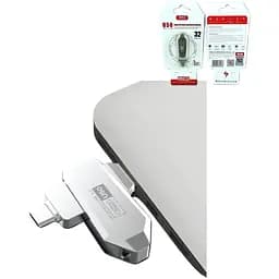 Флеш-пам'ять XO U50 USB-Type-C 3.0 128 Gb сталевий (MAW-44129_685) - мініатюра 4