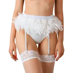 Пояс для панчох Art of Sex - Sweet Angel, розмір XS-2XL, колір білий