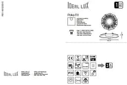 Точковий світильник Ideal Lux POLKA FI1 OTTONE (115610) - мініатюра 2