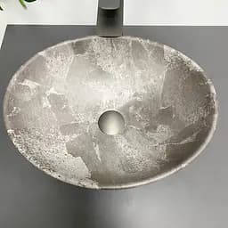 Умивальник VBI Parma dark grey stone matt накладний VBI-011019, Сірий - мініатюра 3