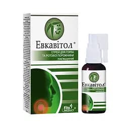 Спрей для горла та ротової порожнини "Евкавітол" пом'якшуючий, 30 мл