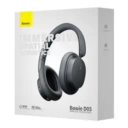 Накладні бездротові навушники Baseus Bowie D05 Wireless Headphones (NGTD02021) Grey - мініатюра 3