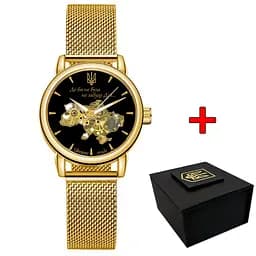 Наручний годинник жіночий 028L Gold-Black Де би не була Awarder acs0031808