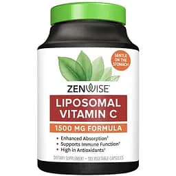 Ліпосомальний вітамін C Zenwise Health 1500 мг 180 веганських капсул