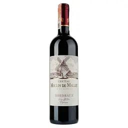 Вино Chateau Moulin de Mallet AOC Bordeaux Rouge, красное, сухое, 0,75 л