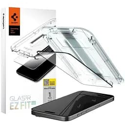 Захисне скло Spigen Glass tR EZ Fit HD FC Black для iPhone 15 Pro (AGL06899)