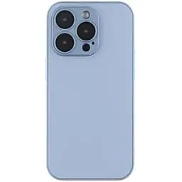 Чохол-накладка Matte скляний матовий із захистом камери AG-Glass Apple iPhone 14 Pro Light Blue