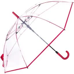 Женский зонт-трость полуавтомат Fare 105 см прозрачный