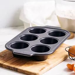 Форма для випічки кексів GreenPan 32х20х4,3 см на 6 шт з керамічним покриттям (CC007765-001) - мініатюра 4