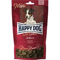 Ласощі для собак дрібних порід Happy Dog Soft Snack Mini Africa м'які закуски зі страусом та картоплею 100 г (60691)