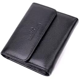 Жіночий гаманець з монетницею з натуральної шкіри ST Leather 19494 чорний