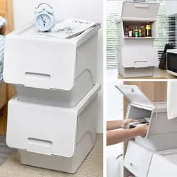 Контейнер для зберігання Wall Sticker 45.5х38х31 см Білий SW-00002420 - мініатюра 4