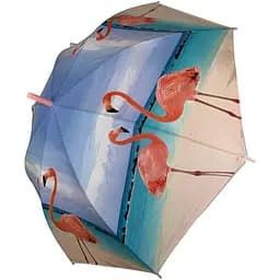 Жіноча парасолька-палиця напівавтомат Swift 97 см рожева