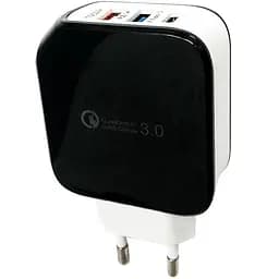 Мережевий зарядний пристрій Gelius Pro Voltag QC GP-HC07 Black/White - мініатюра 2