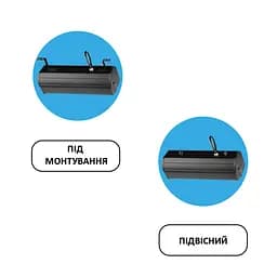 Світильник підвісний промисловий вологозахищений LED "PYRAMID-100" 100 W 6400К - мініатюра 3