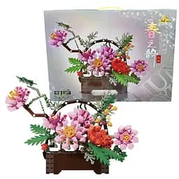 Конструктор Kazi Квіткова композиція в кошику, 507 деталей