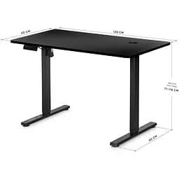 Стіл Mealux PowerDesk Energy Black з електрорегулюванням висоти (EVO-201 Energy B/B) - мініатюра 2