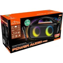 Акустична система 1.0 Media-Tech 60W, Bluetooth/AUX/microSD/MP3/USB/TWS/КАРАОКЕ/RGB,чорна - мініатюра 5
